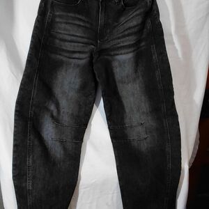 Elegant Dark Gray Wide Leg Jeans for Women